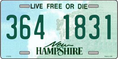 NH license plate 3641831