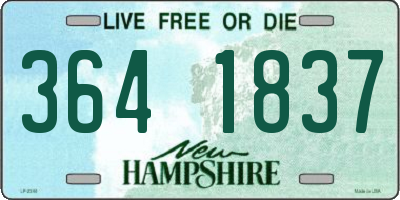 NH license plate 3641837