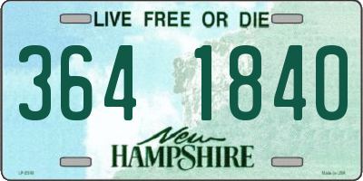 NH license plate 3641840