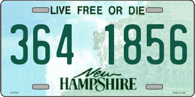 NH license plate 3641856