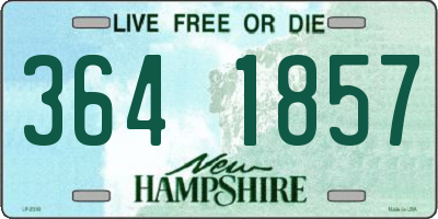 NH license plate 3641857
