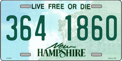 NH license plate 3641860