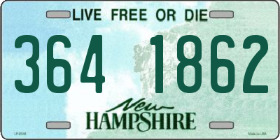 NH license plate 3641862