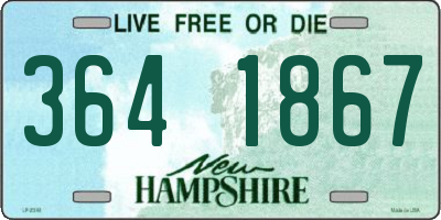 NH license plate 3641867
