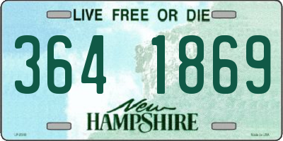 NH license plate 3641869