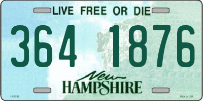 NH license plate 3641876