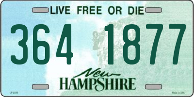 NH license plate 3641877