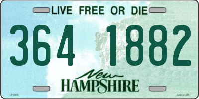 NH license plate 3641882