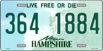 NH license plate 3641884