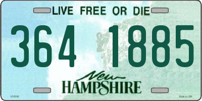 NH license plate 3641885