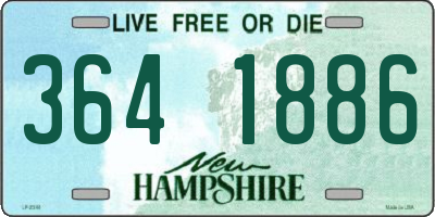 NH license plate 3641886