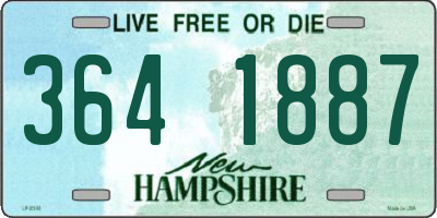 NH license plate 3641887