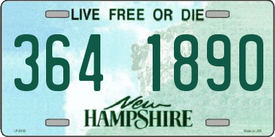 NH license plate 3641890