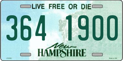 NH license plate 3641900