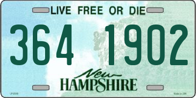 NH license plate 3641902