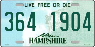 NH license plate 3641904
