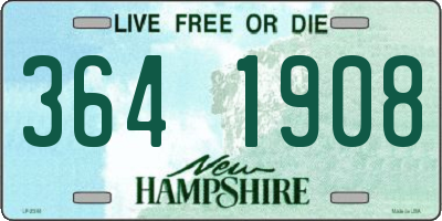NH license plate 3641908