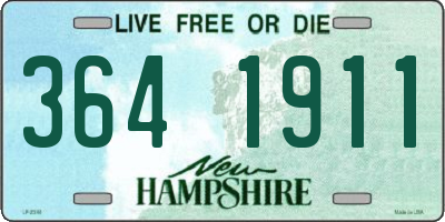 NH license plate 3641911