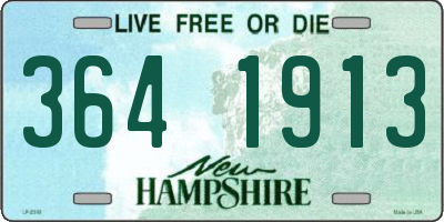 NH license plate 3641913
