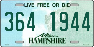 NH license plate 3641944