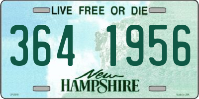 NH license plate 3641956