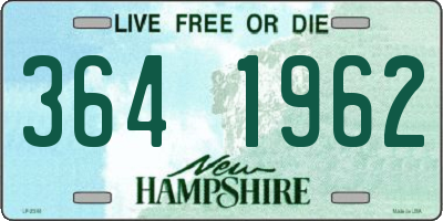 NH license plate 3641962