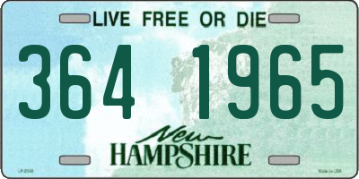 NH license plate 3641965
