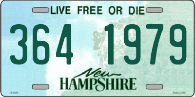 NH license plate 3641979