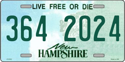 NH license plate 3642024
