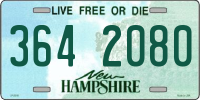 NH license plate 3642080