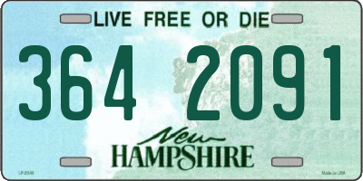 NH license plate 3642091