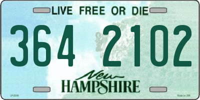 NH license plate 3642102