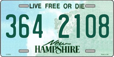 NH license plate 3642108