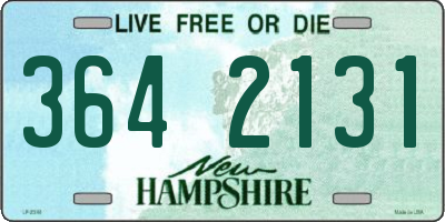 NH license plate 3642131