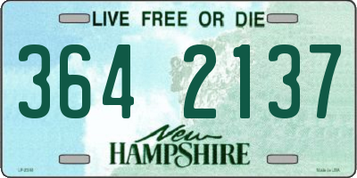 NH license plate 3642137