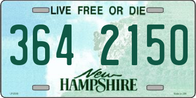 NH license plate 3642150