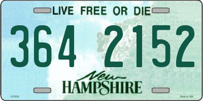 NH license plate 3642152
