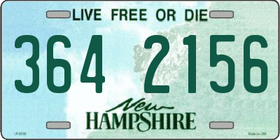 NH license plate 3642156