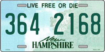 NH license plate 3642168