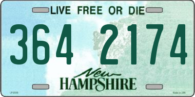 NH license plate 3642174