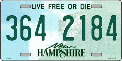 NH license plate 3642184