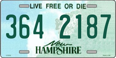 NH license plate 3642187