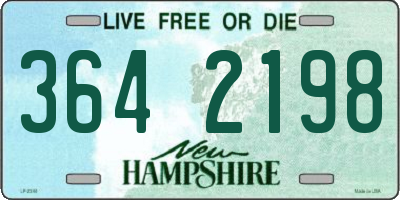 NH license plate 3642198
