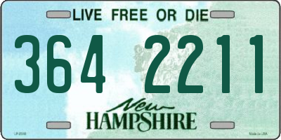 NH license plate 3642211