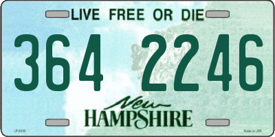NH license plate 3642246