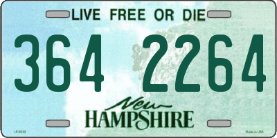 NH license plate 3642264