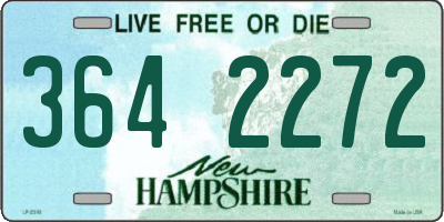 NH license plate 3642272