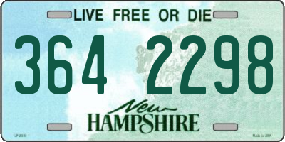 NH license plate 3642298