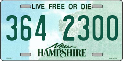NH license plate 3642300