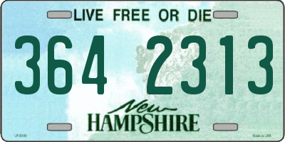 NH license plate 3642313